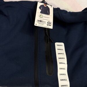 Men’s Navy Blue Zip-Up Jacket